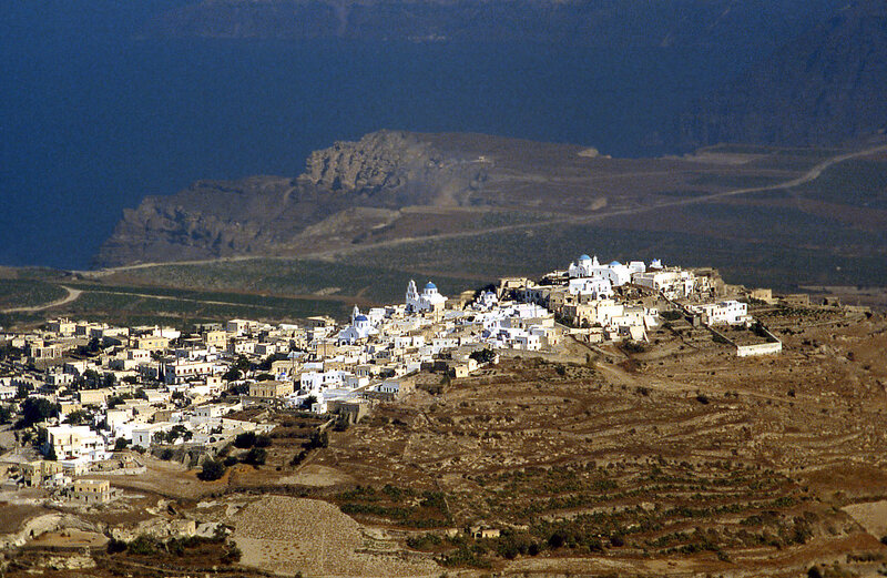 White Village on Hillside