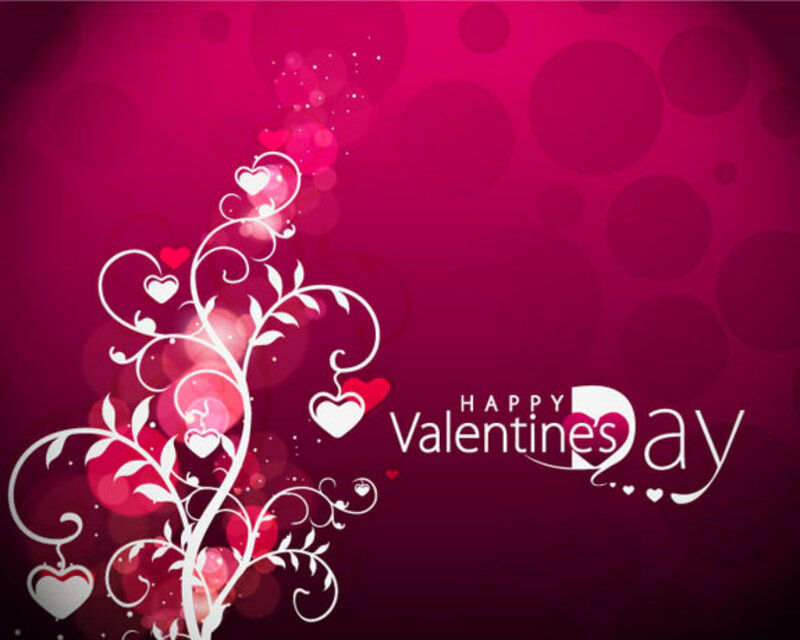 White Vine with Hearts — Pink