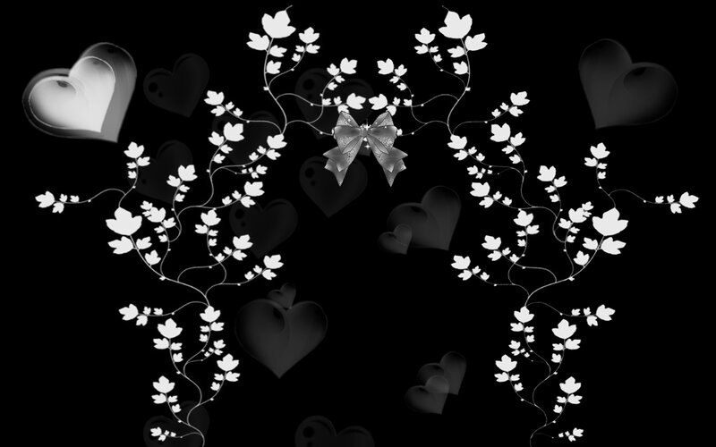 White Vines with Hearts