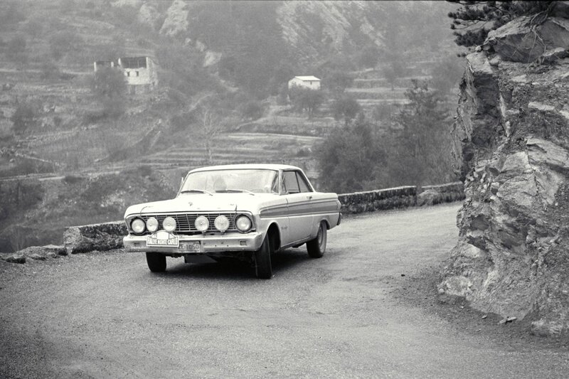 White Vintage Car — Black, Dramatic