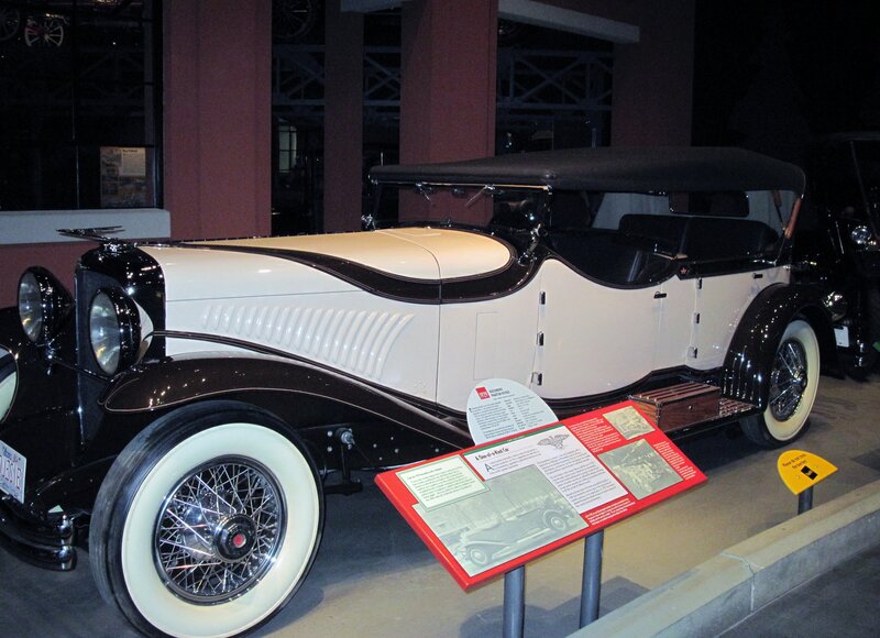 White Vintage Car — Dramatic, Night, Photograph