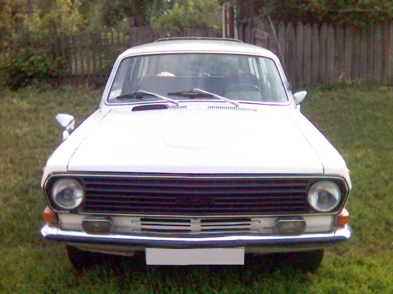 white vintage car on grass