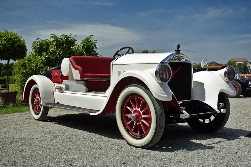 White Vintage Car — Serene, Afternoon, Photograph, Red Seats