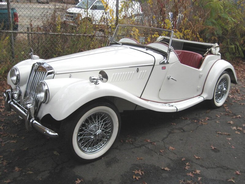 White Vintage Convertible — Calm, Autumn