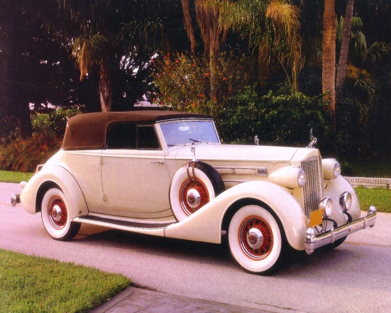 White Vintage Convertible — Serene, Afternoon, Photograph, Car