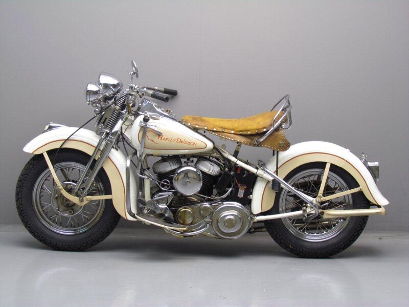 White Vintage Motorcycle — Neutral