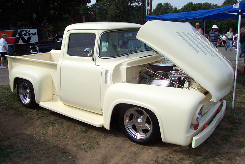 White Vintage Pickup Truck — Cream