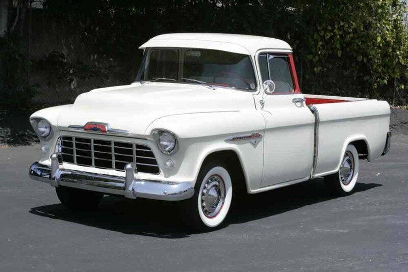 White Vintage Pickup Truck