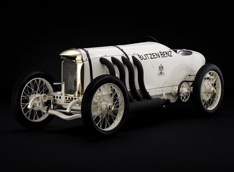 White vintage race car