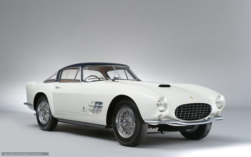 White Vintage Sports Car — Neutral