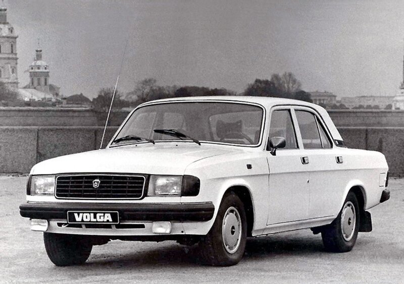 White Volga Sedan