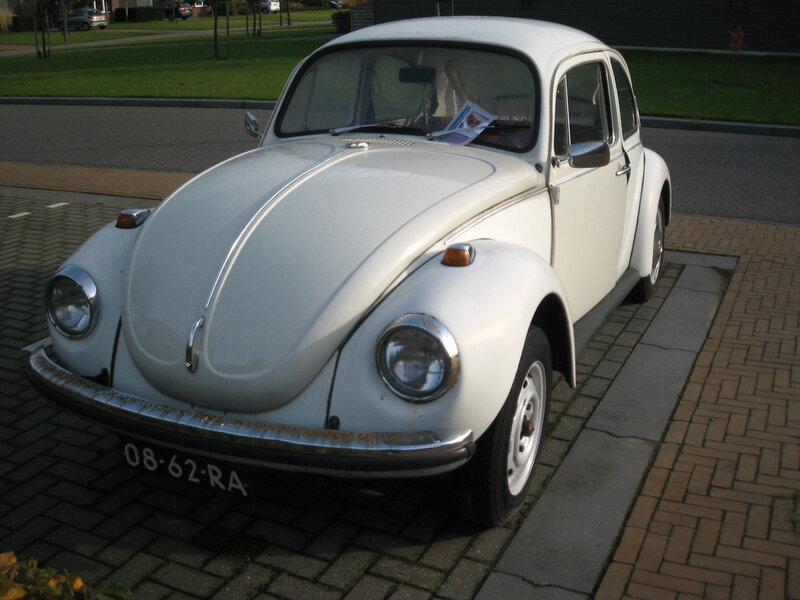 White Volkswagen Beetle — Calm