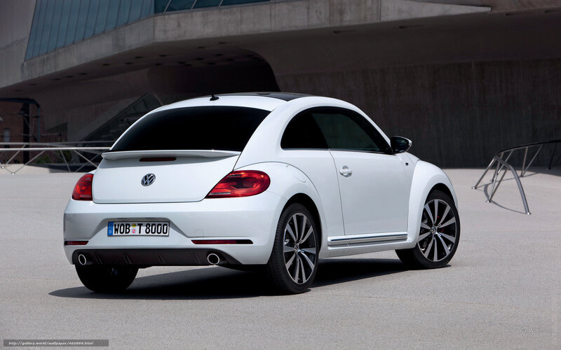 white volkswagen beetle car
