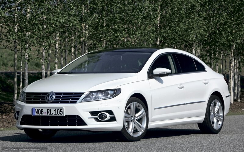 white volkswagen cc sedan
