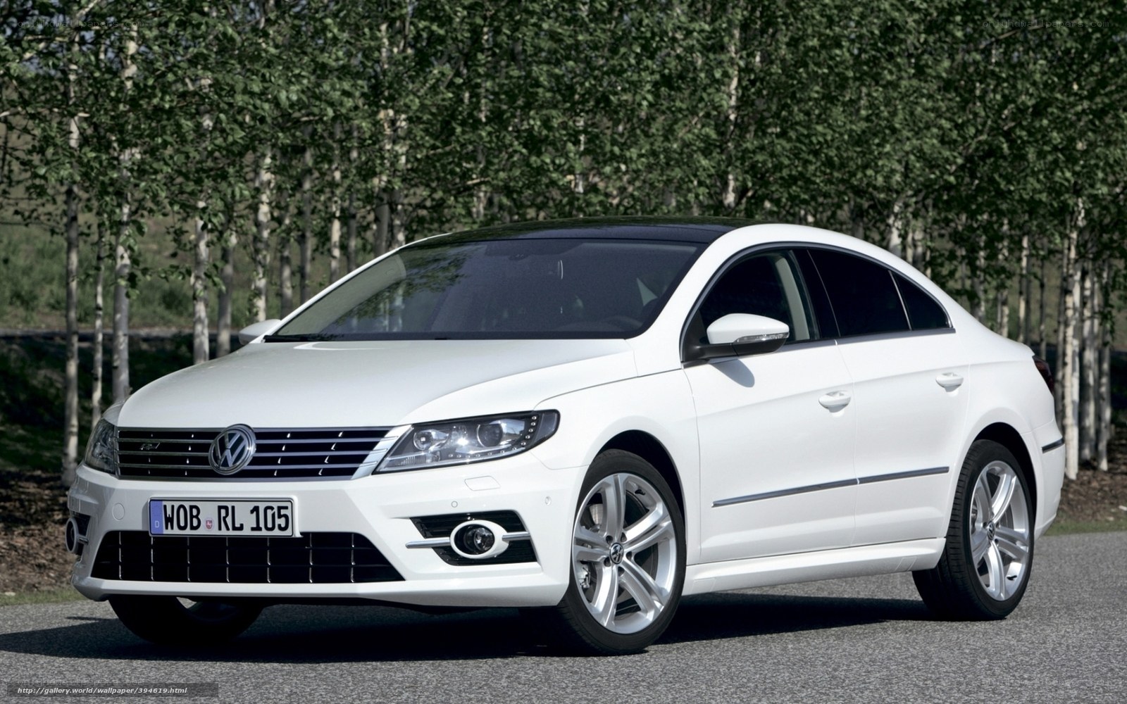 white volkswagen cc sedan