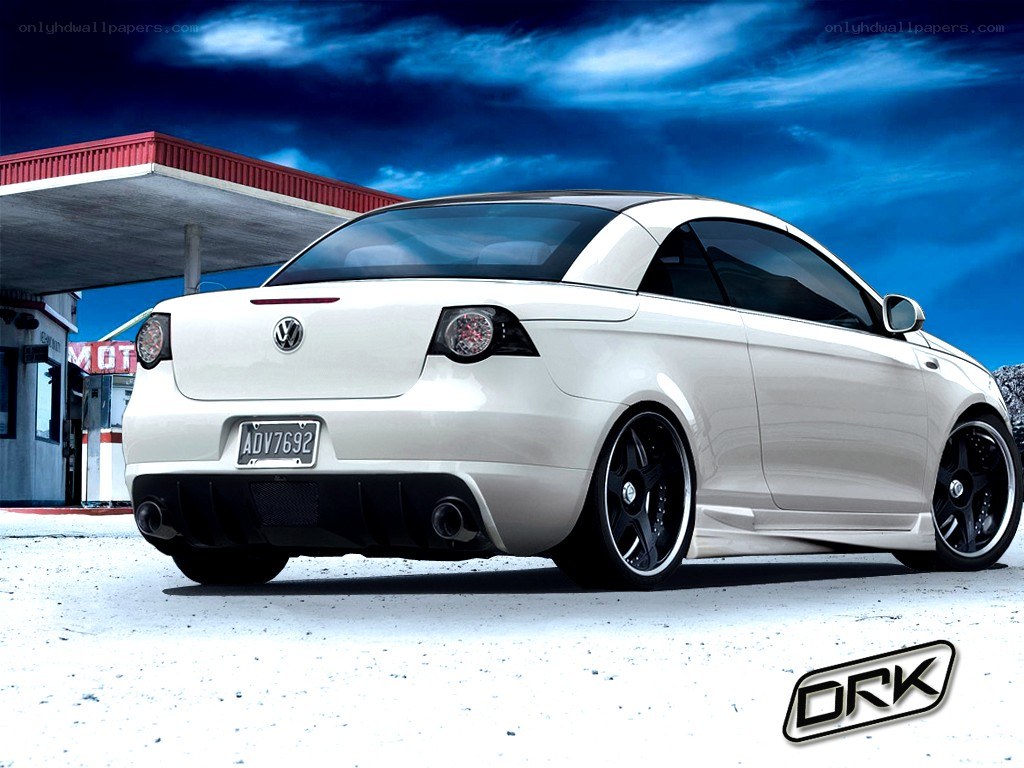 white volkswagen convertible