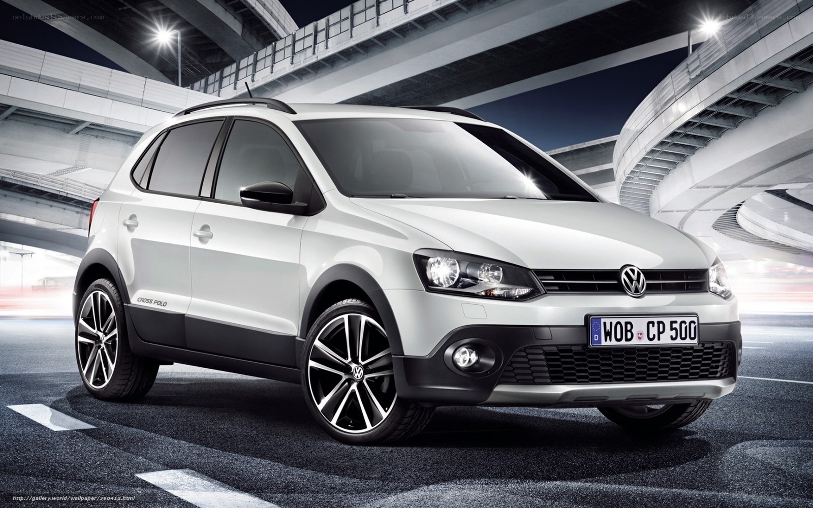 White Volkswagen Cross Polo