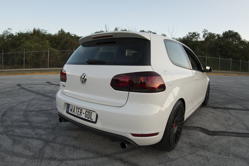 White Volkswagen Golf — Calm