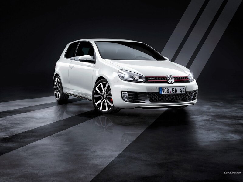 White Volkswagen Golf GTI