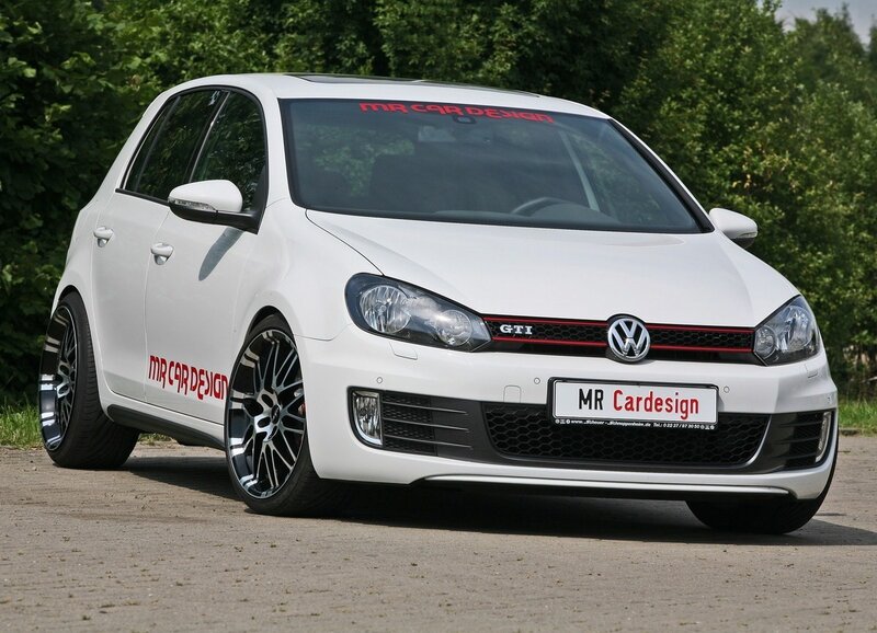 white volkswagen golf gti
