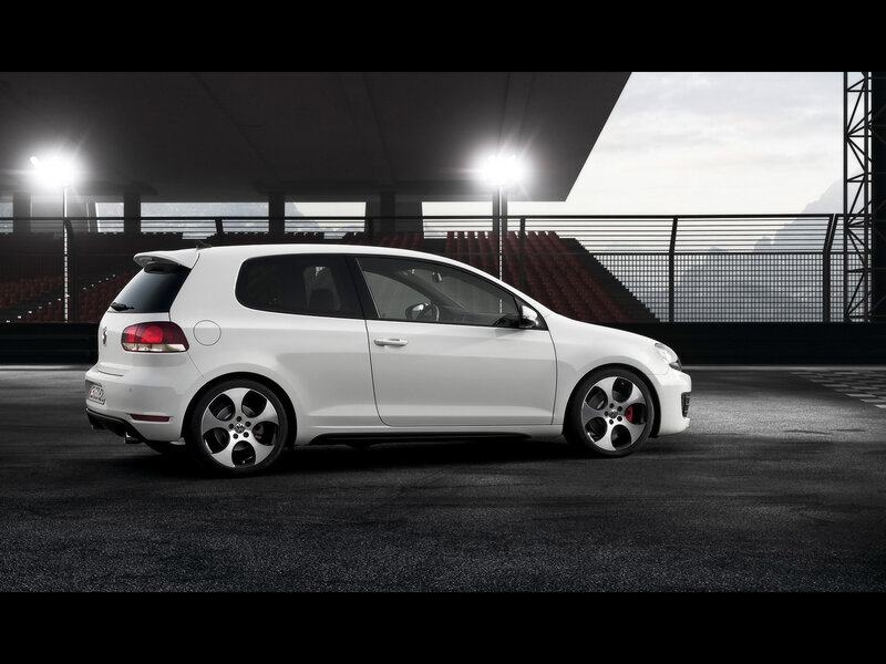 White Volkswagen Golf GTI