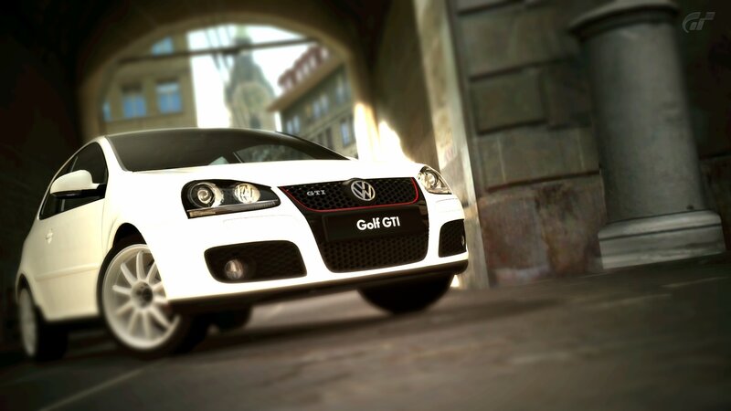 White Volkswagen Golf GTI