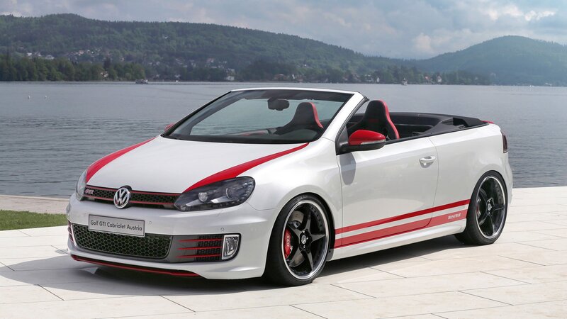 White Volkswagen Golf GTI Cabriolet