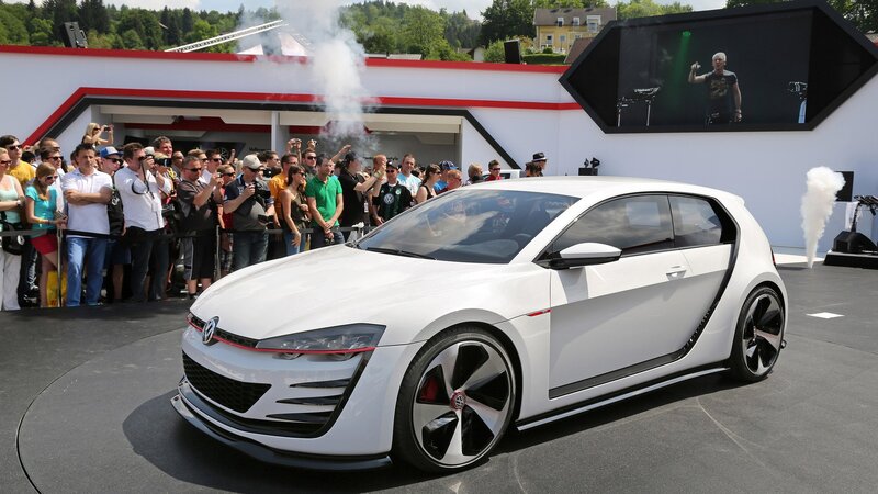 White Volkswagen Golf GTI concept car