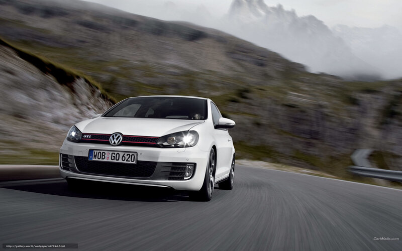 White Volkswagen Golf Gti — Dynamic