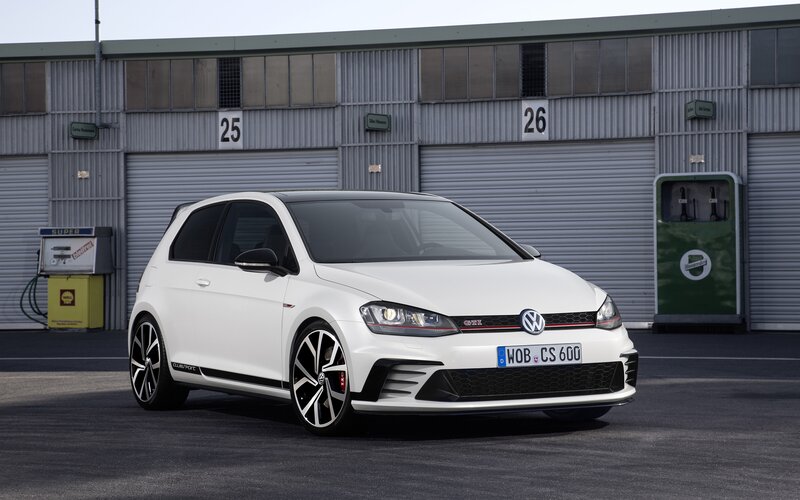 White Volkswagen Golf Gti — Neutral, Afternoon