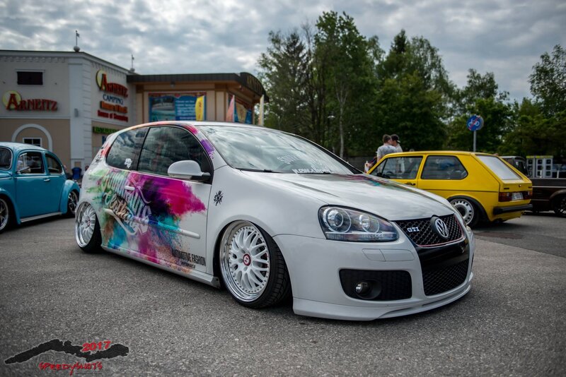 White Volkswagen Golf Gti — Outdoor