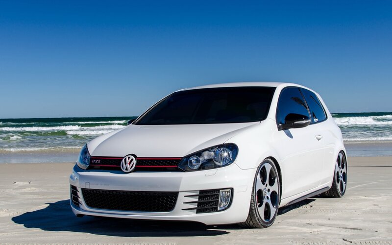 White Volkswagen Golf Gti — Serene
