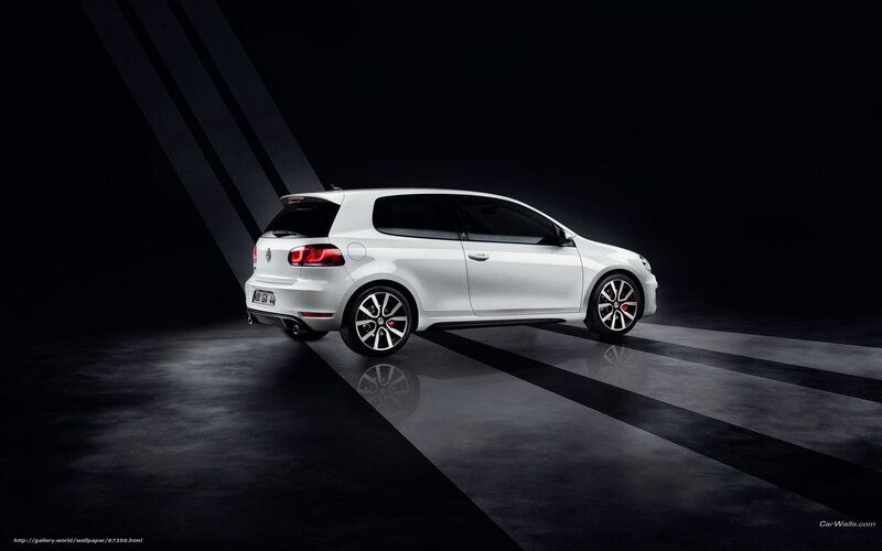 white volkswagen golf gti