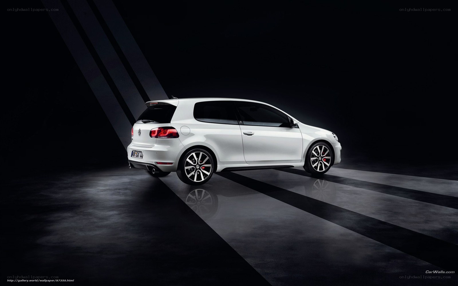 white volkswagen golf gti