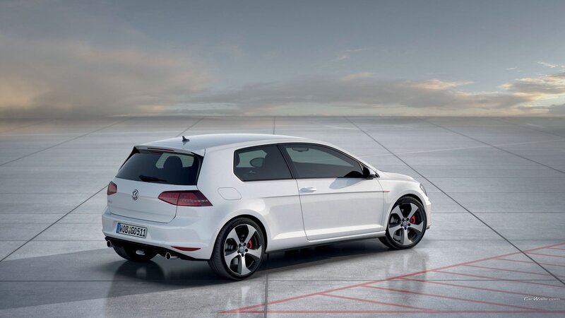 White Volkswagen Golf — Serene