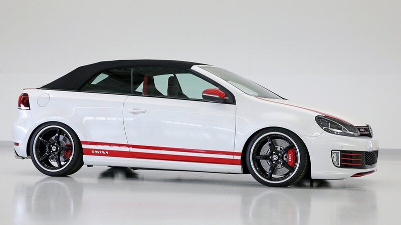 white volkswagen gti convertible