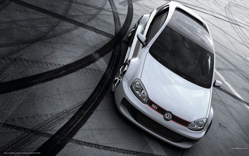 White Volkswagen Gti — Dynamic, 3d Render