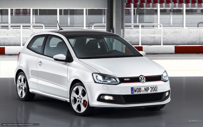 White Volkswagen GTI hatchback