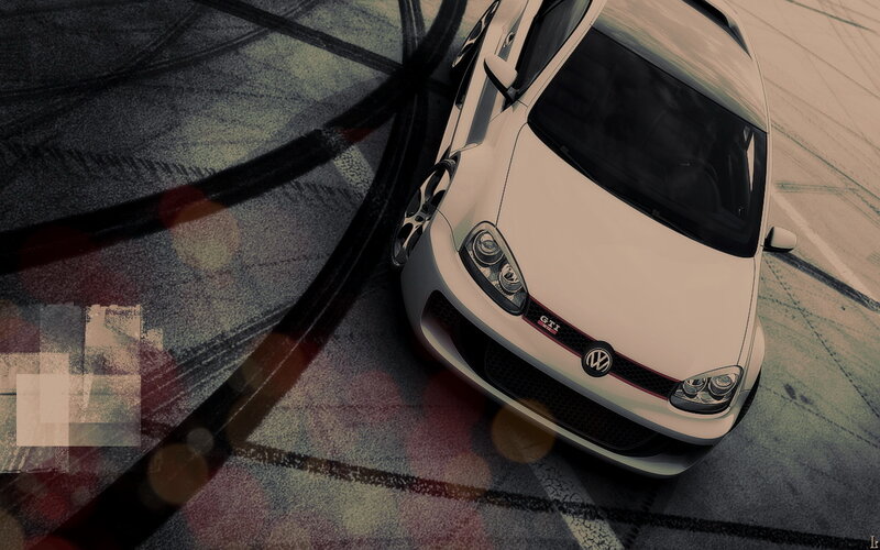 White Volkswagen Gti