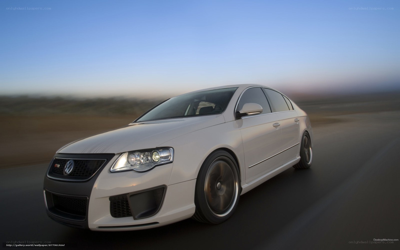 white volkswagen in motion