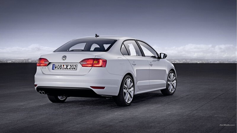 white volkswagen jetta sedan