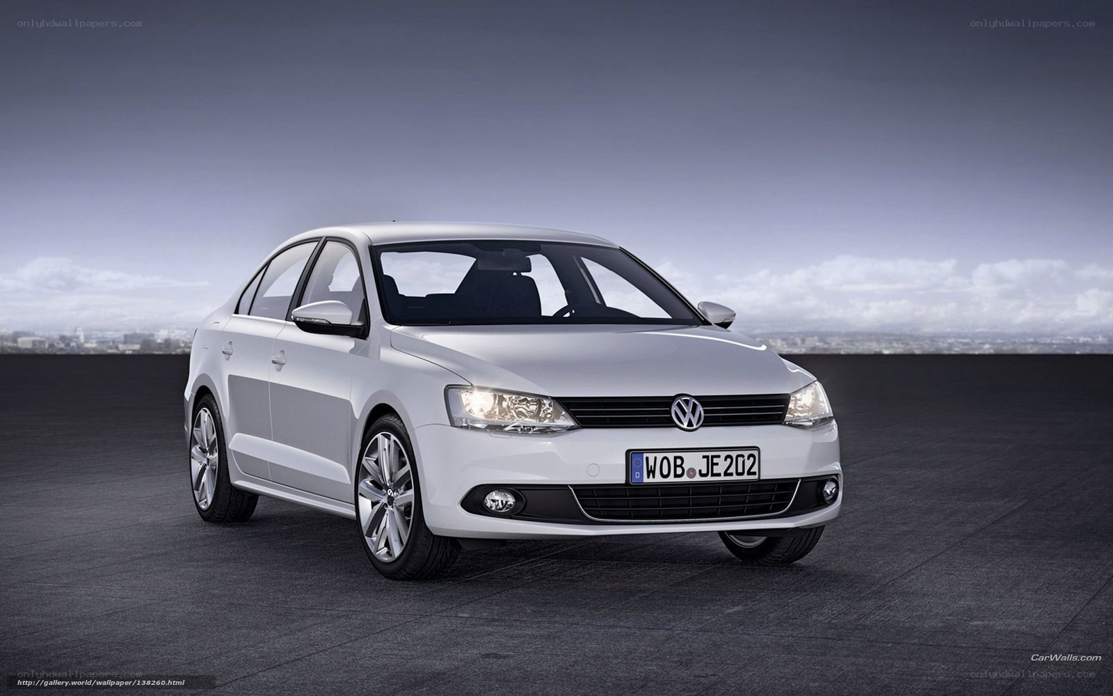 White Volkswagen Jetta sedan