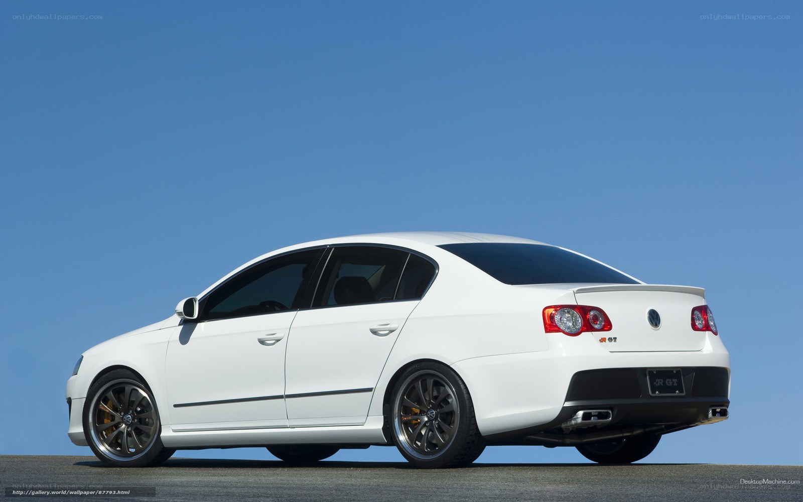white volkswagen passat