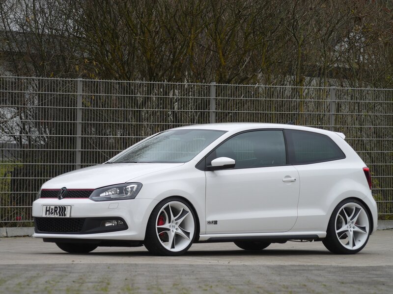 white volkswagen polo gti