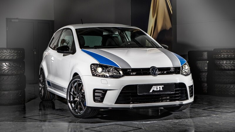 White Volkswagen Polo Gti — Dramatic