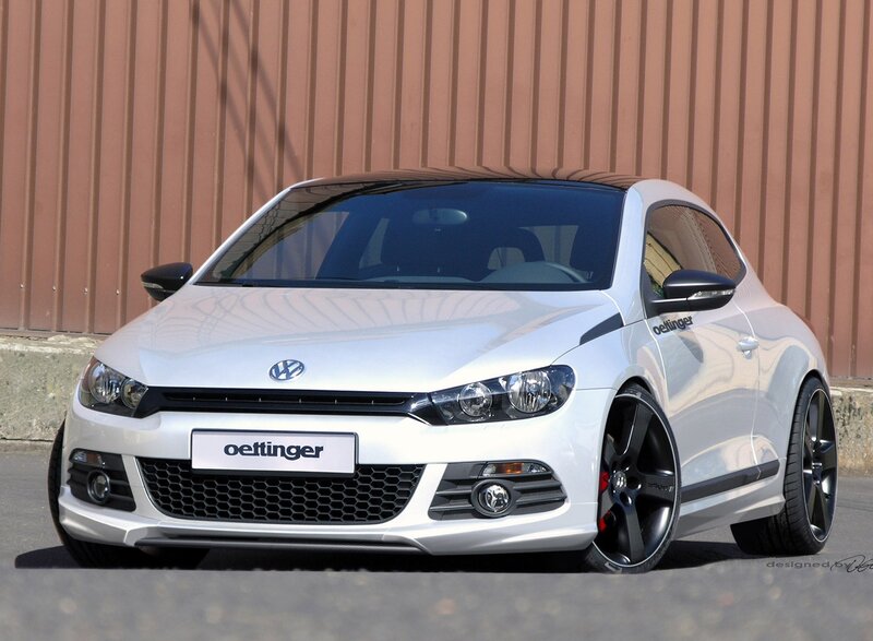 White Volkswagen Scirocco