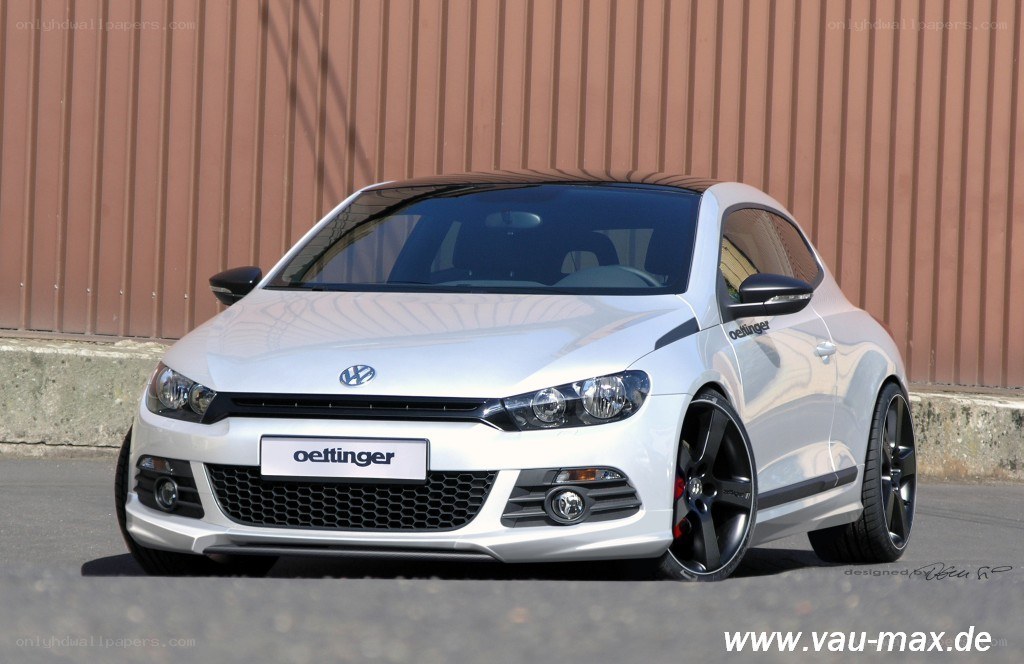 white volkswagen scirocco