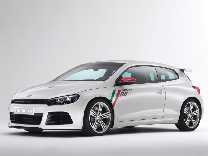 White Volkswagen Scirocco