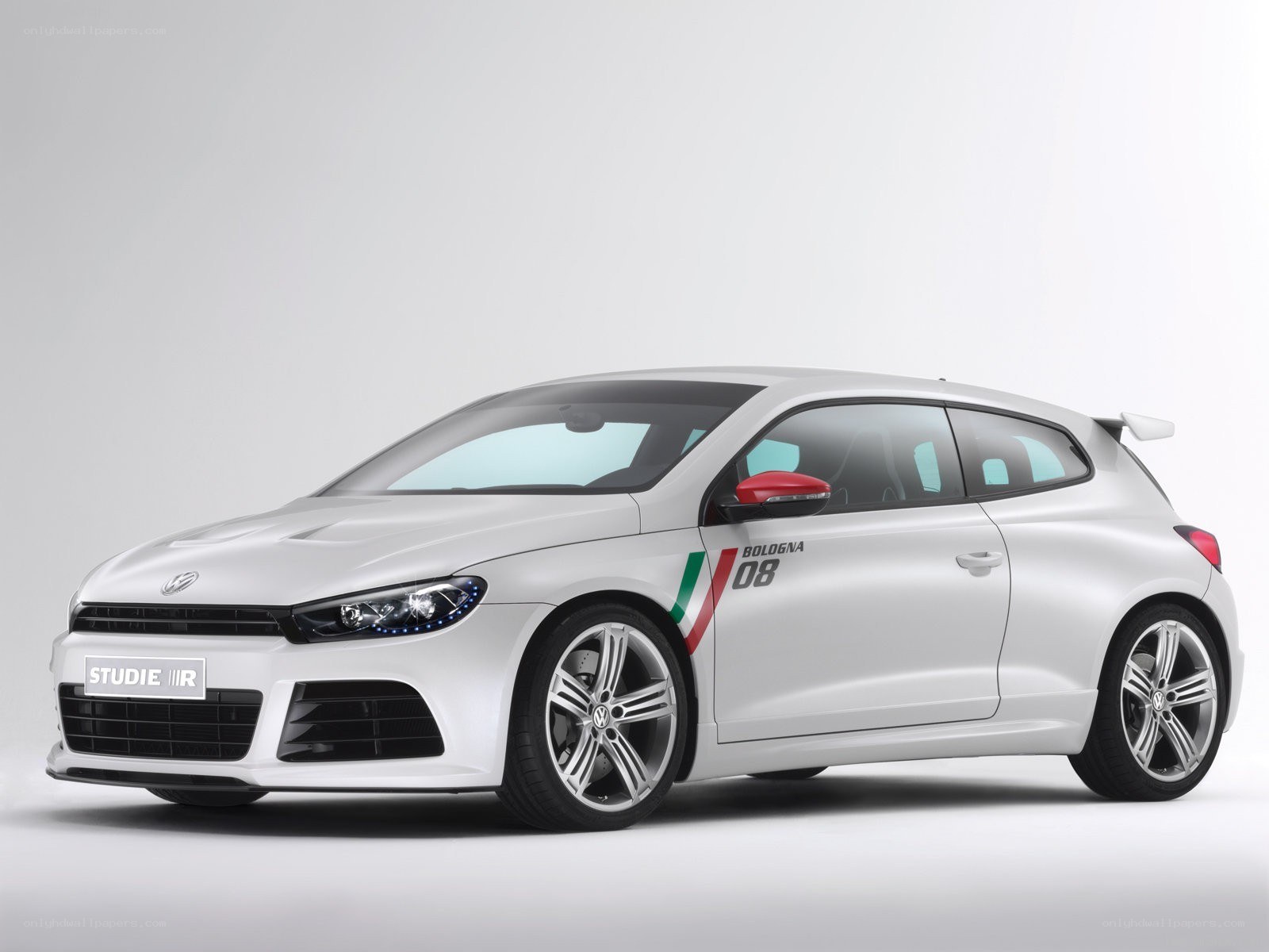 White Volkswagen Scirocco