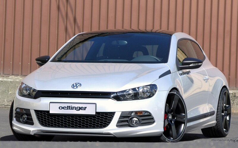 white volkswagen scirocco